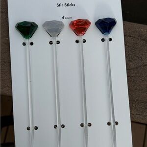 NWT! Kate Spade x Target Colorful Gem Stir Sticks Set